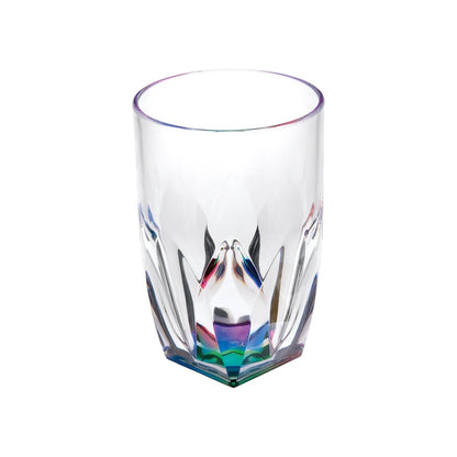 Set of Four Rainbow Acrylic Stemless Highball Glass