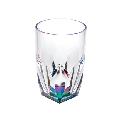 Set of Four Rainbow Acrylic Stemless Highball Glass