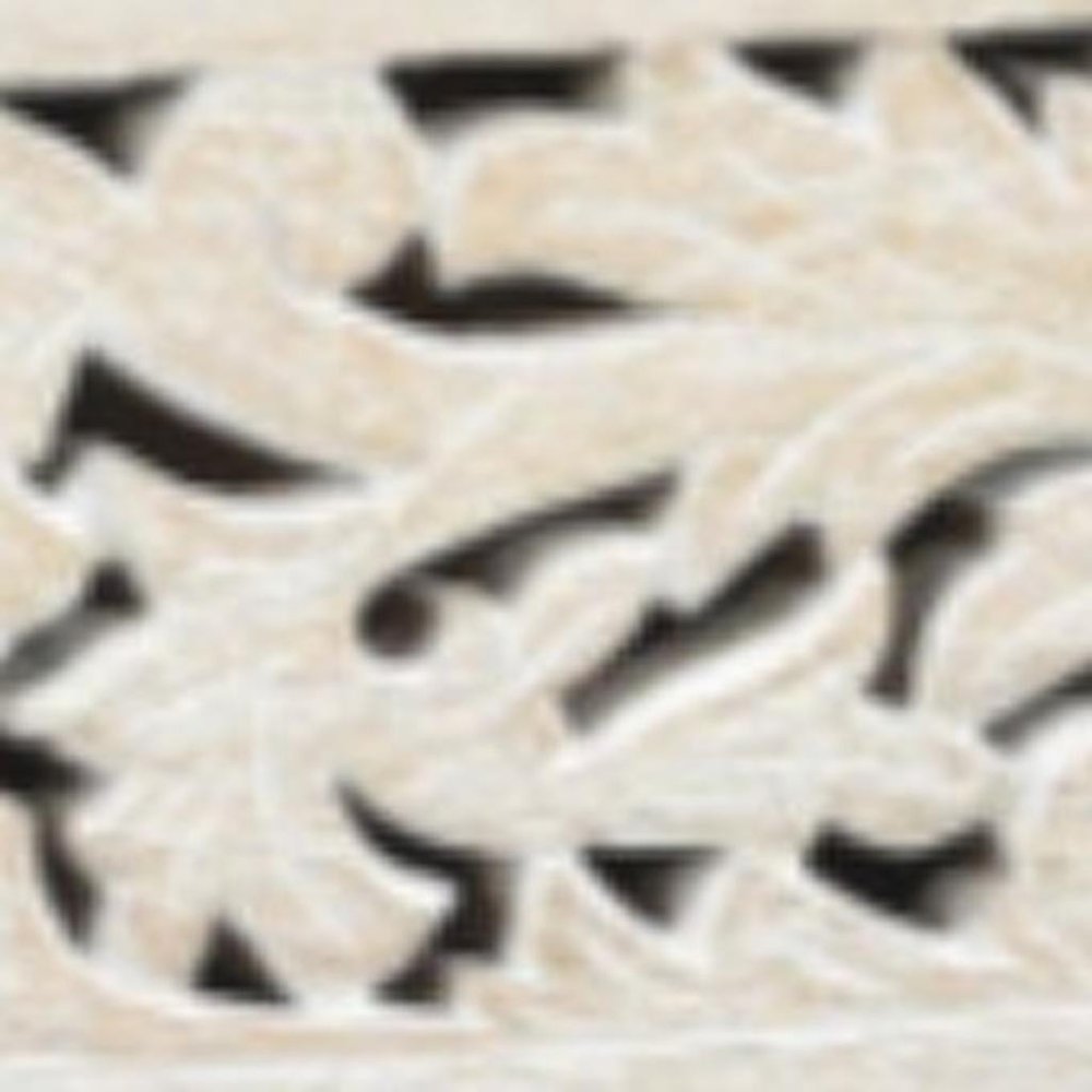 30" White Solid Wood Distressed Three Drawer Nightstand