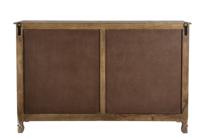 57" Gray Solid Wood Seven Drawer Dresser