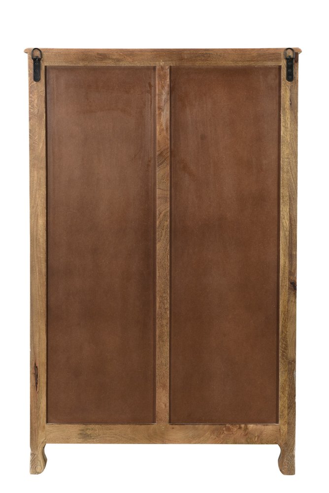 35" Gray Solid Wood Six Drawer Chest