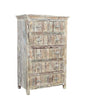 36" White Solid Wood Six Drawer Chest