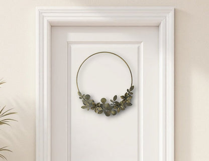 14" Brown Mixed Assortment Artificial Wreath