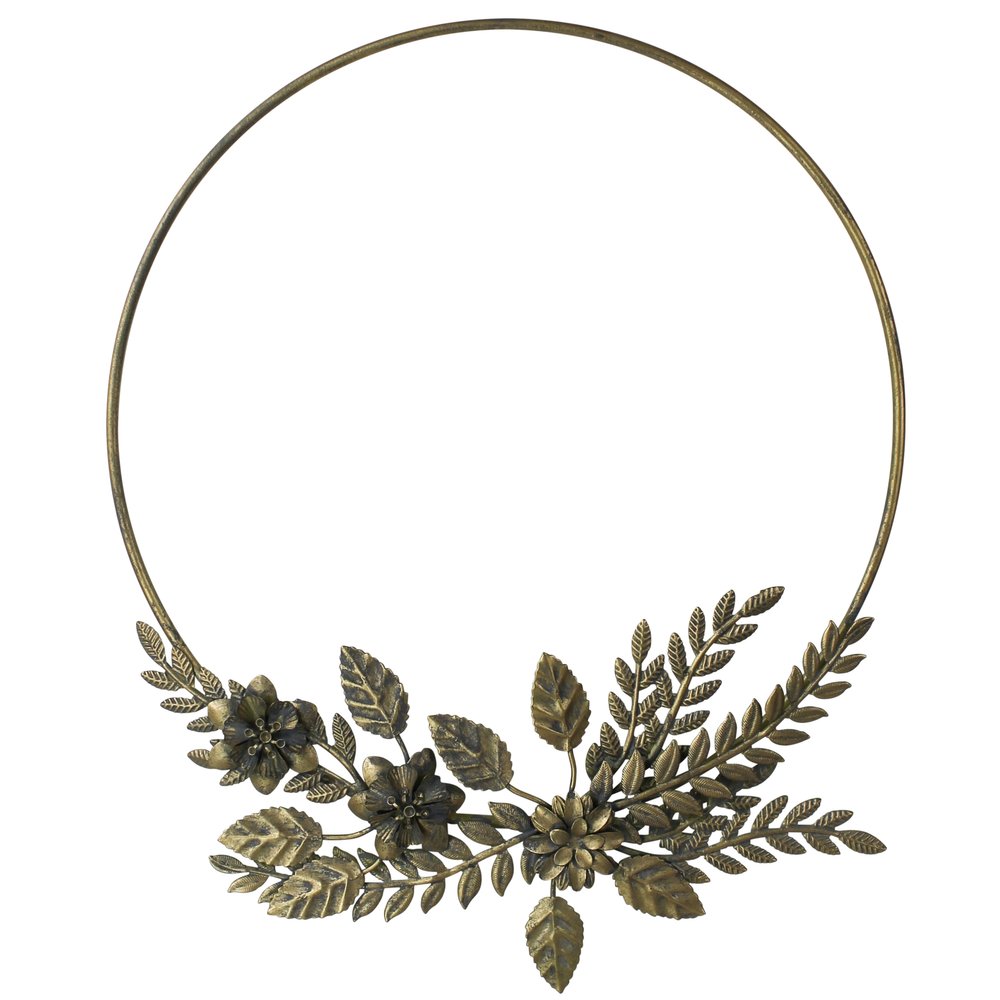 12" Gold Mixed Assortment Artificial Wreath