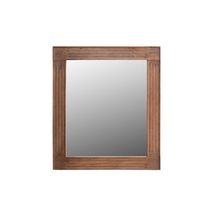 46" Brown Dresser Solid Wood Mirror