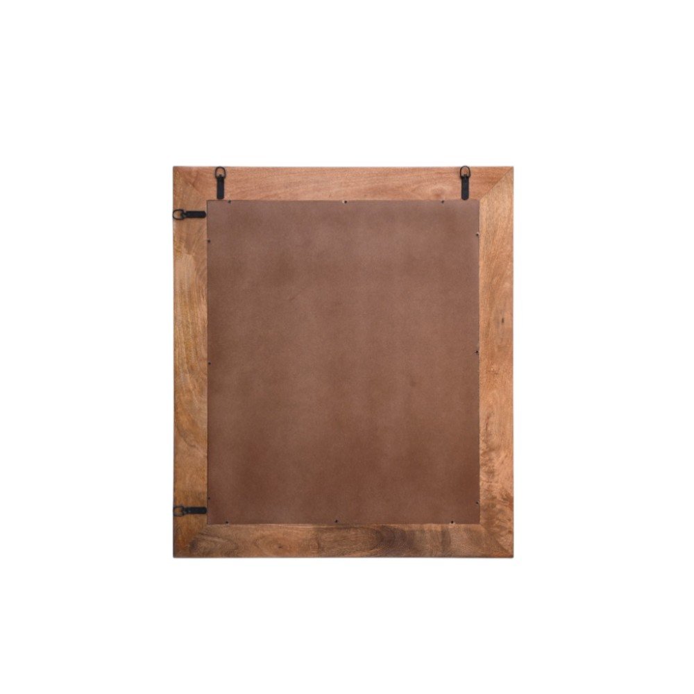 46" Brown Dresser Solid Wood Mirror