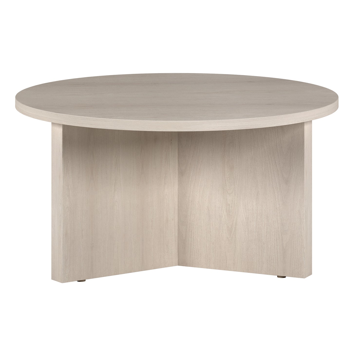 32" White Round Coffee Table