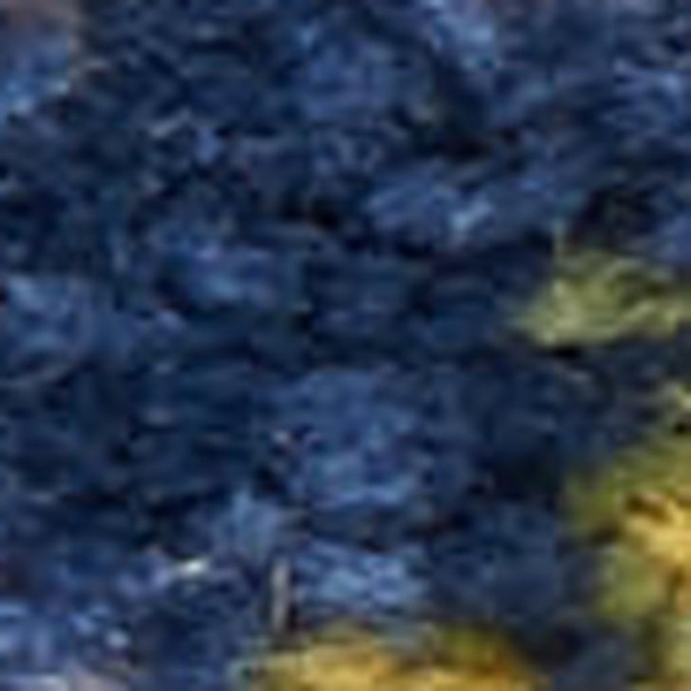 6' X 9' Blue Floral Power Loom Area Rug