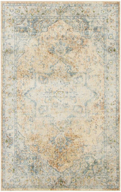 9' X 12' Gray Oriental Power Loom Distressed Area Rug