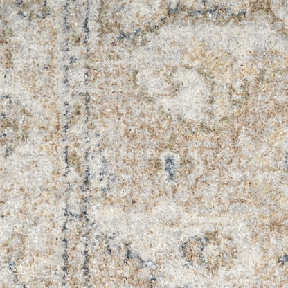 9' X 12' Beige Oriental Power Loom Area Rug