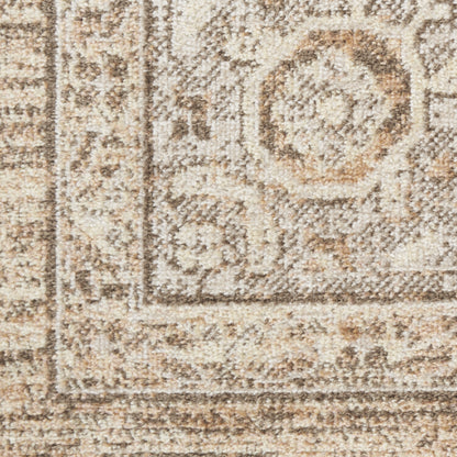 9' X 12' Beige Oriental Power Loom Area Rug