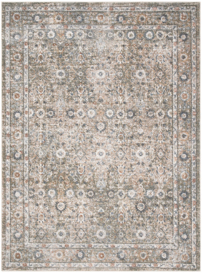 9' X 12' Gray Oriental Power Loom Area Rug