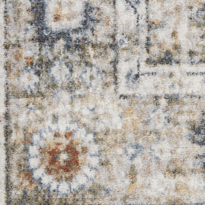 9' X 12' Gray Oriental Power Loom Area Rug