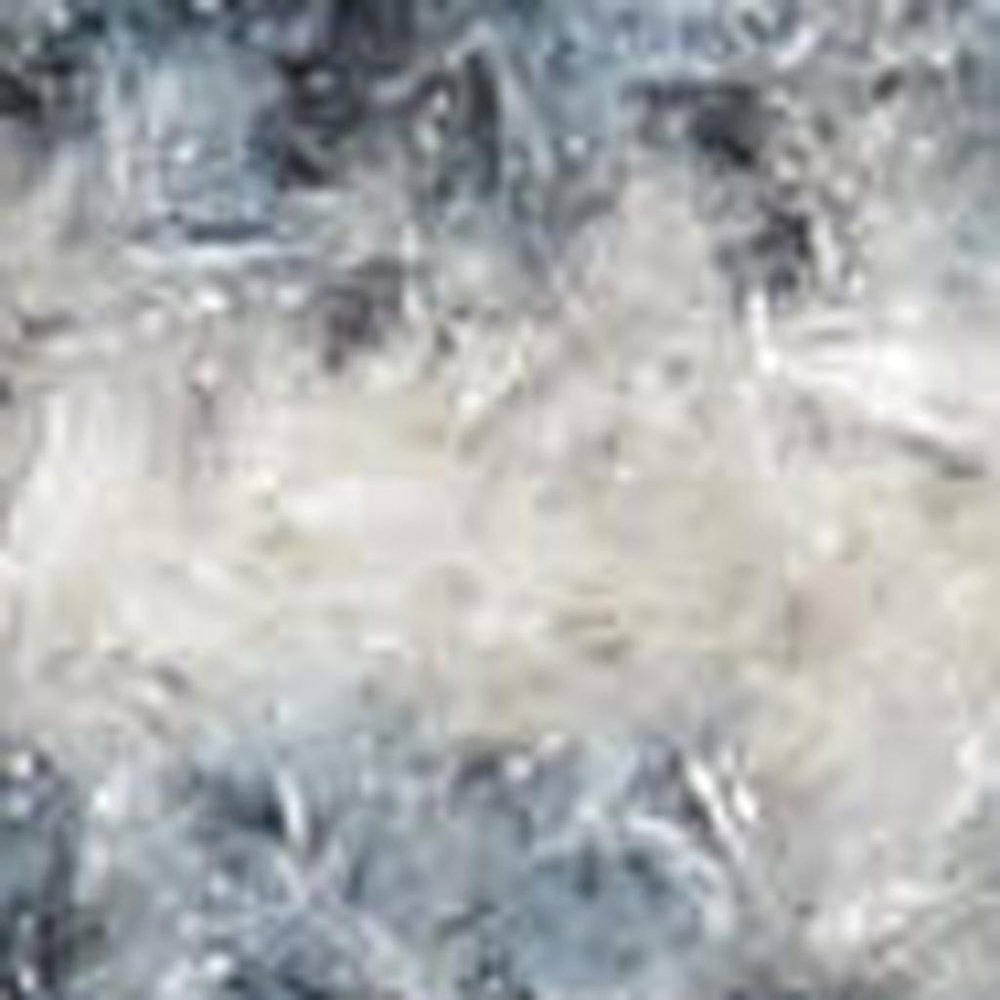 5' X 7' Blue Oriental Power Loom Distressed Washable Area Rug