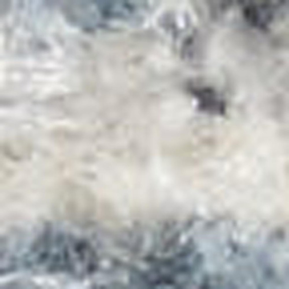 7' X 9' Blue Oriental Power Loom Distressed Washable Area Rug