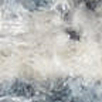 7' X 9' Blue Oriental Power Loom Distressed Washable Area Rug