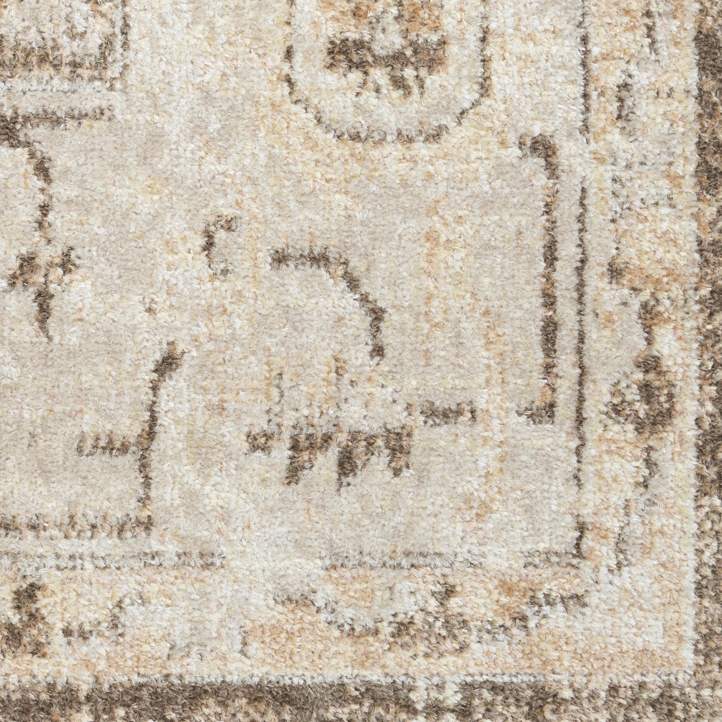 4' X 6' Sage Oriental Power Loom Distressed Washable Area Rug