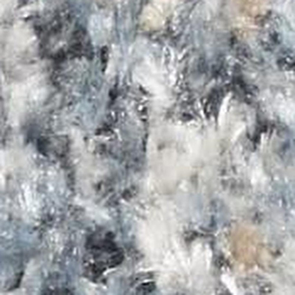 3' X 5' Gray Oriental Power Loom Washable Area Rug