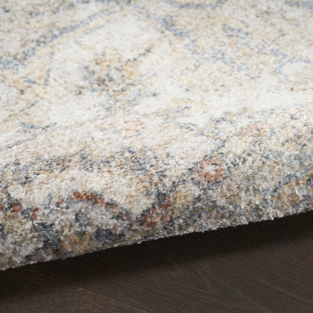 8' X 10' Gray Oriental Power Loom Washable Area Rug