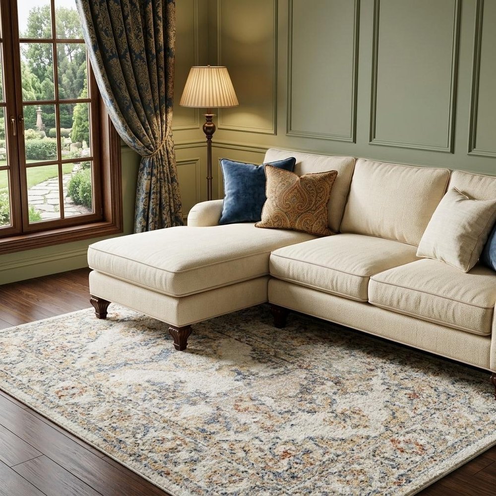 8' X 10' Gray Oriental Power Loom Washable Area Rug