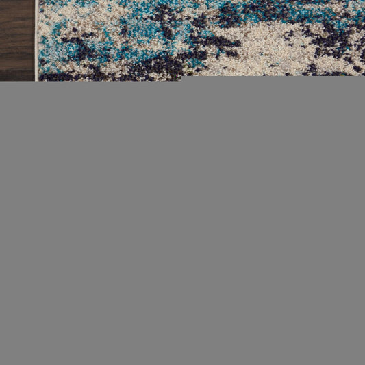 10' X 14' Ivory Abstract Power Loom Area Rug