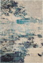 7' X 10' Ivory Abstract Power Loom Area Rug