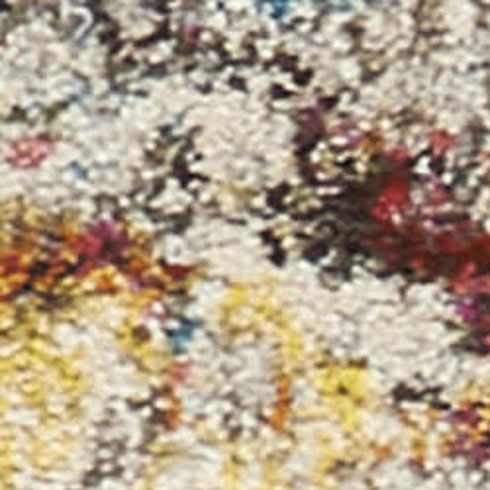 9' X 12' Blue and Gray Abstract Power Loom Area Rug