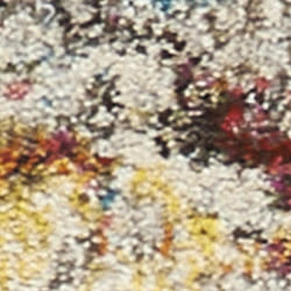 9' X 12' Blue and Gray Abstract Power Loom Area Rug