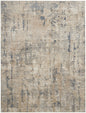 9' X 12' Beige Abstract Power Loom Area Rug