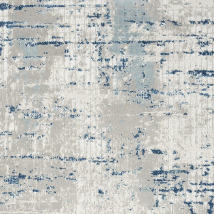 6' X 9' Ivory Abstract Power Loom Area Rug