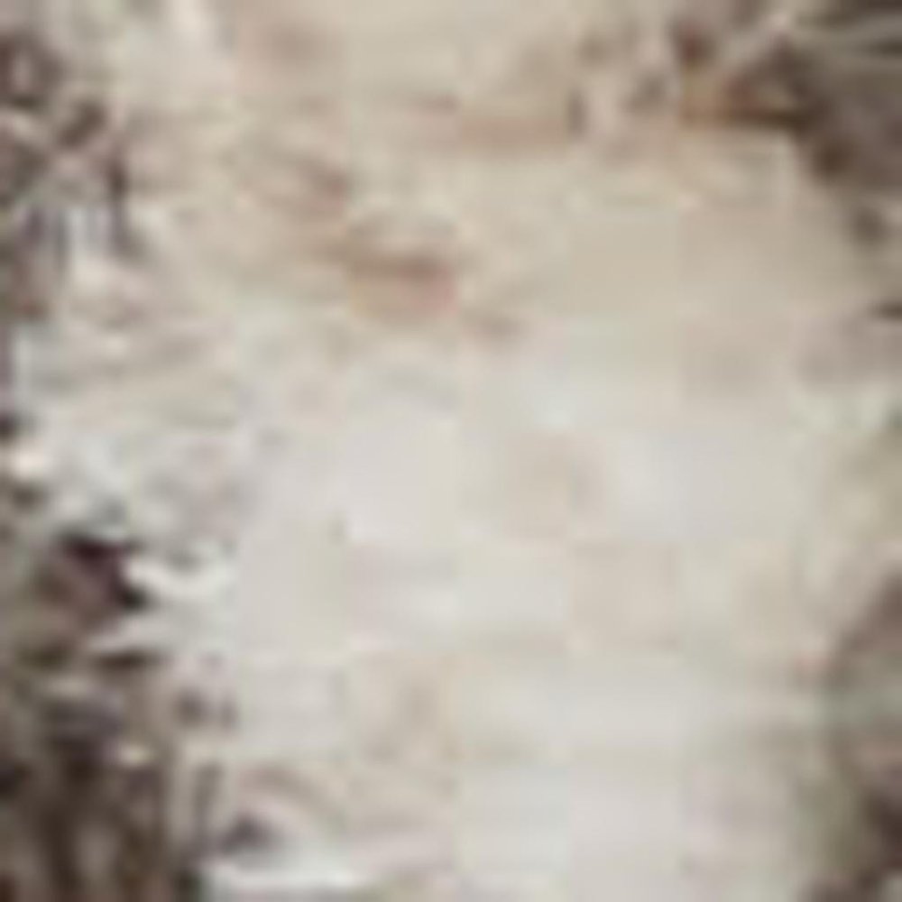 6' X 9' Ivory Floral Power Loom Area Rug