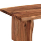 51" Brown Solid Wood Sled Coffee Table
