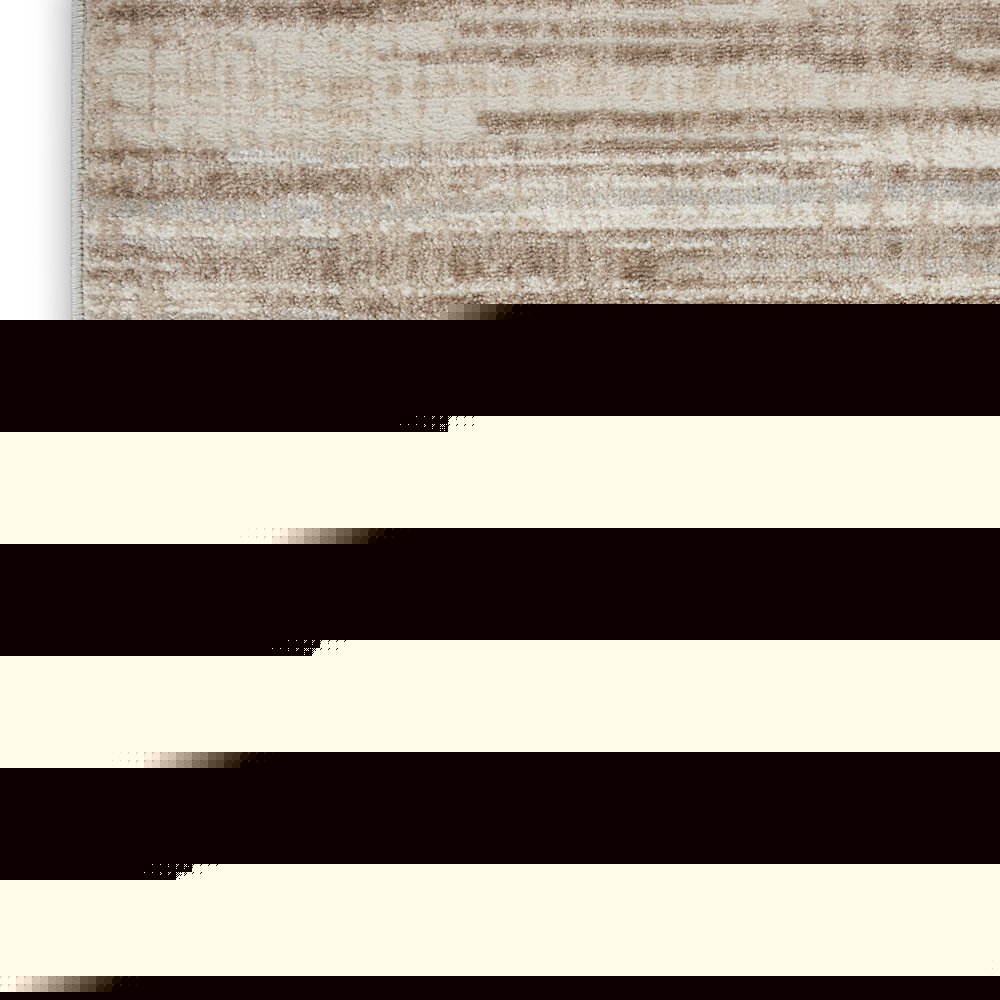 20' Brown Abstract Power Loom Runner Rug
