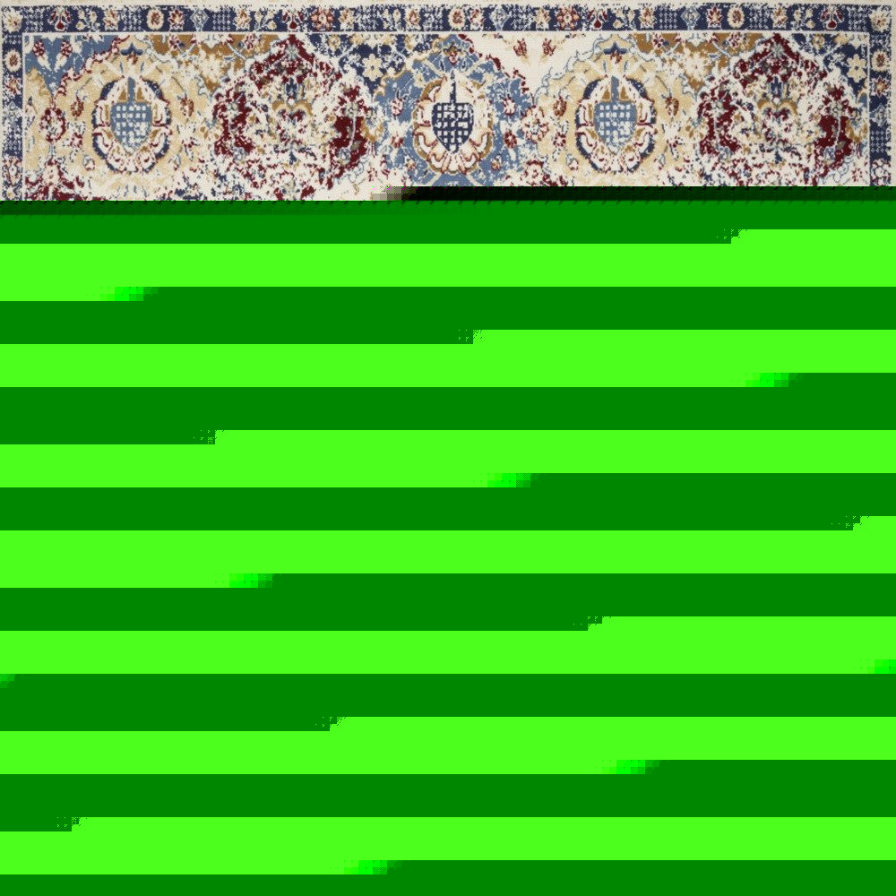 8' X 10' Navy Blue Damask Power Loom Distressed Area Rug