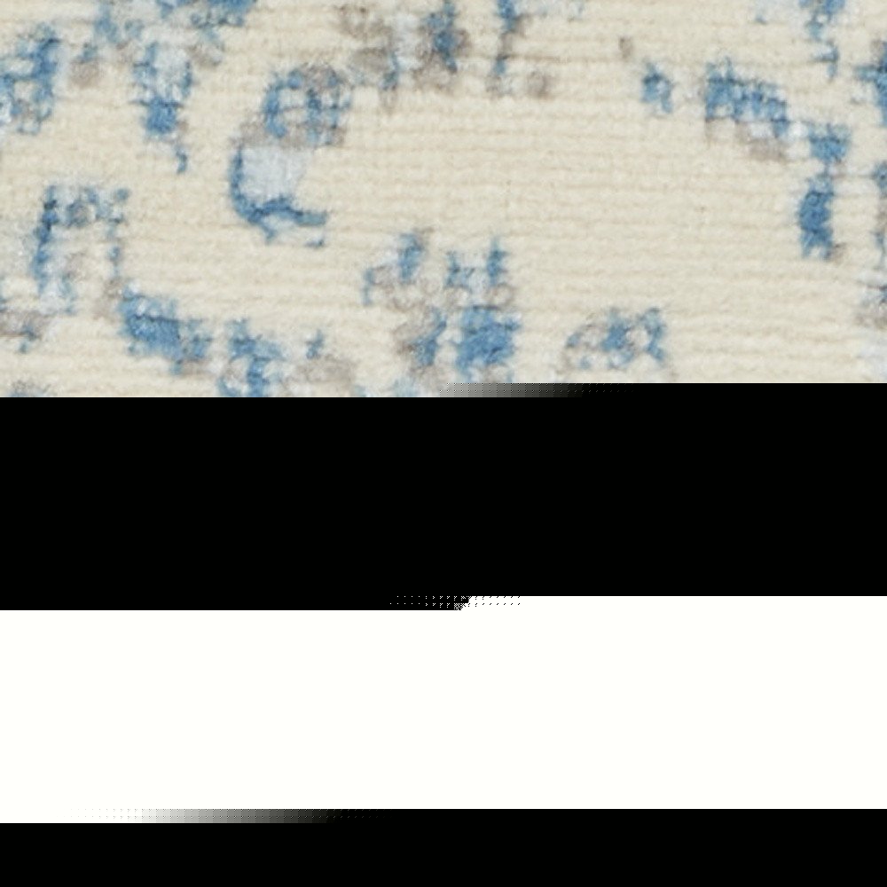2' X 4' Cream Damask Power Loom Area Rug