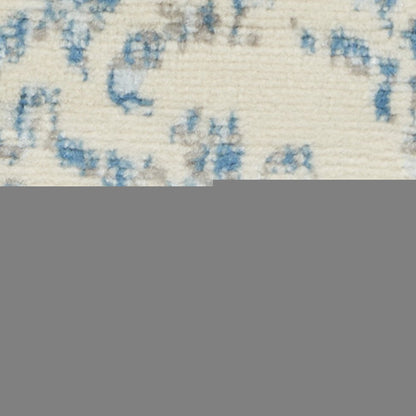 2' X 4' Cream Damask Power Loom Area Rug