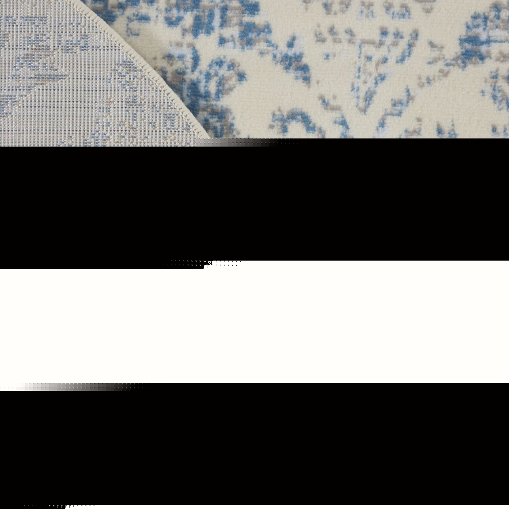 5' Cream Round Damask Power Loom Area Rug