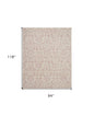 8' X 10' Ivory And Pink Damask Area Rug