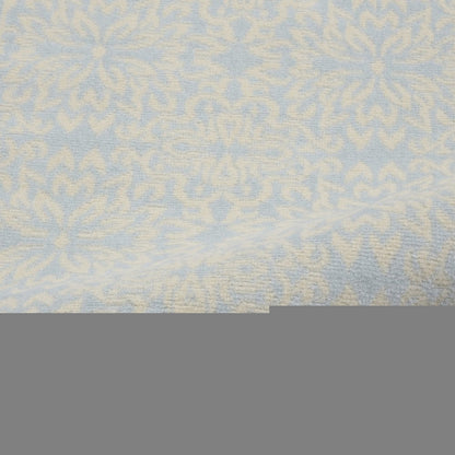 2' X 4' Light Blue Floral Power Loom Area Rug