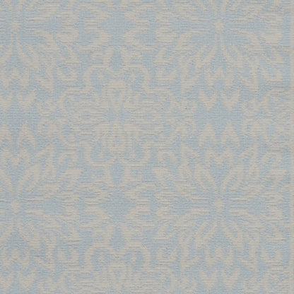 2' X 4' Light Blue Floral Power Loom Area Rug