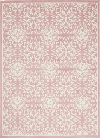 4' X 6' Pink Floral Power Loom Area Rug