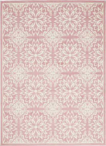 4' X 6' Pink Floral Power Loom Area Rug