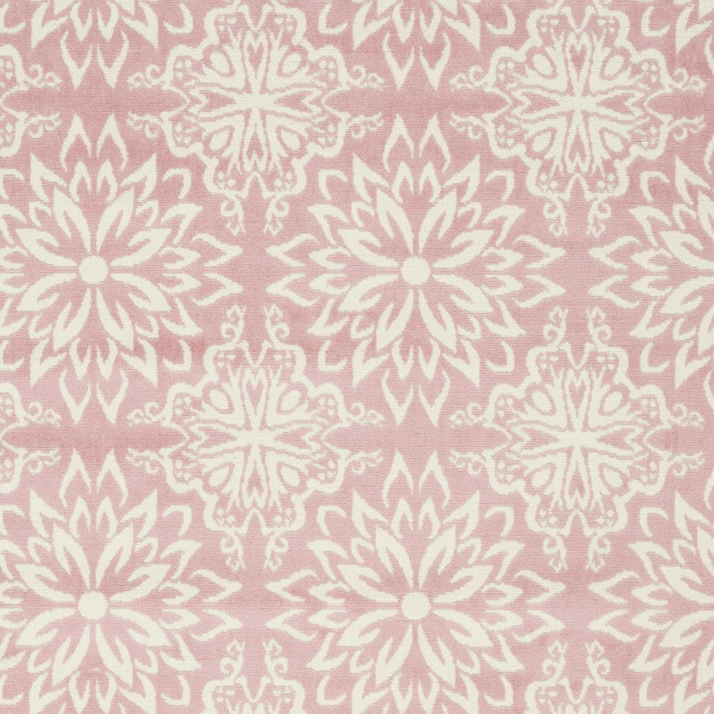 6' X 9' Pink Floral Power Loom Area Rug