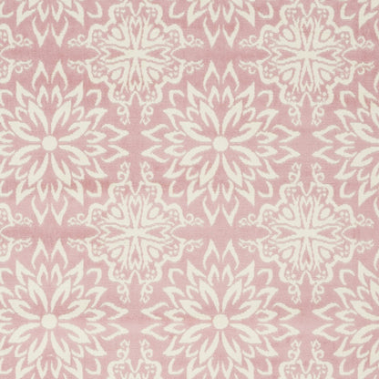 6' X 9' Pink Floral Power Loom Area Rug