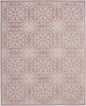 8' X 10' Pink Floral Power Loom Area Rug