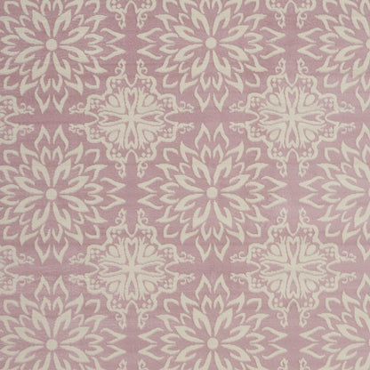 8' X 10' Pink Floral Power Loom Area Rug