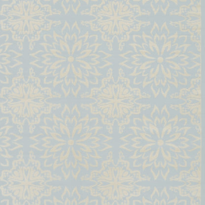 8' X 10' Light Blue Floral Power Loom Area Rug