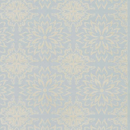 8' X 10' Light Blue Floral Power Loom Area Rug