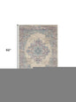 4' X 6' Pink Damask Power Loom Area Rug