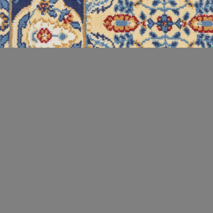 6' X 9' Red Damask Power Loom Area Rug
